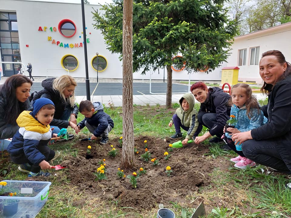 "Let's Plant a Flower" - A Joint Initiative with the Parent Community